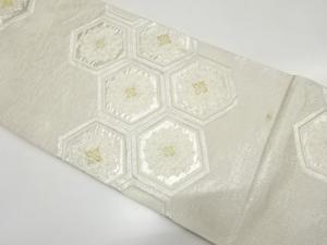 アンティーク　亀甲に華紋織り出し袋帯（材料）